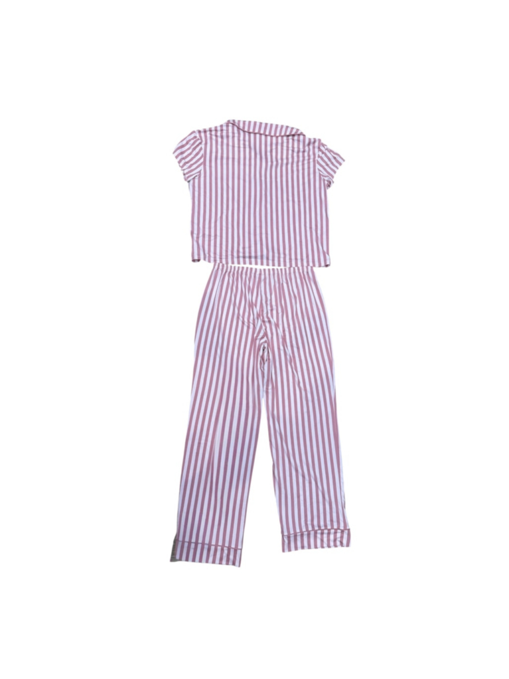 Laura Ashley Pink Striped 2-Piece Pajama Set Women’s Medium - Picture 4 of 7
